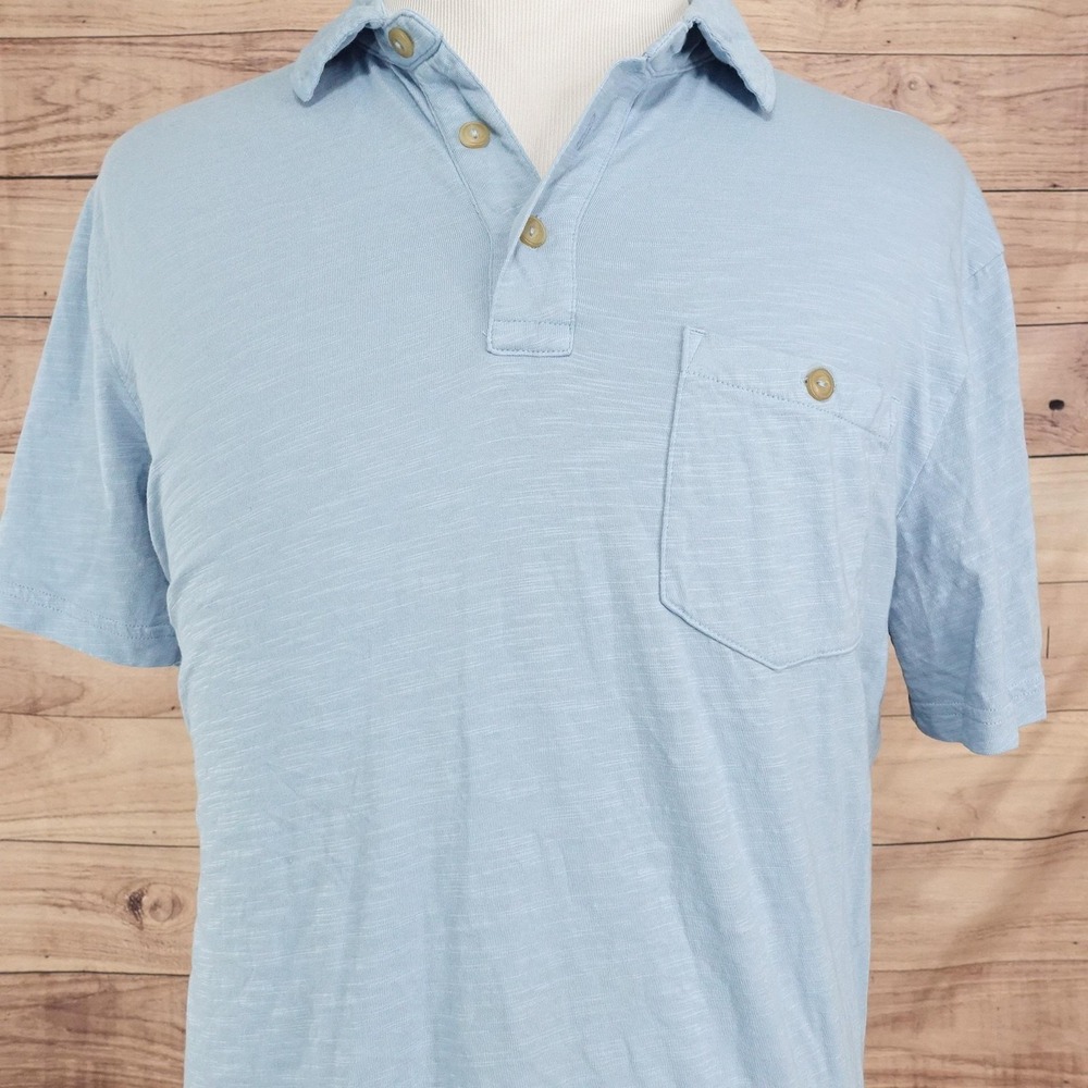 Sonoma Goods For Life Polo Shirt Mens XL Blue 100% Cotton Jersey Pocket Casual